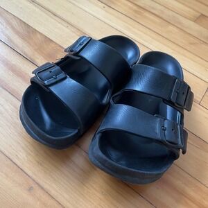 Birkenstock Womens Size 5 EU 36 Arizona EVA Black Sandals Waterproof Slides